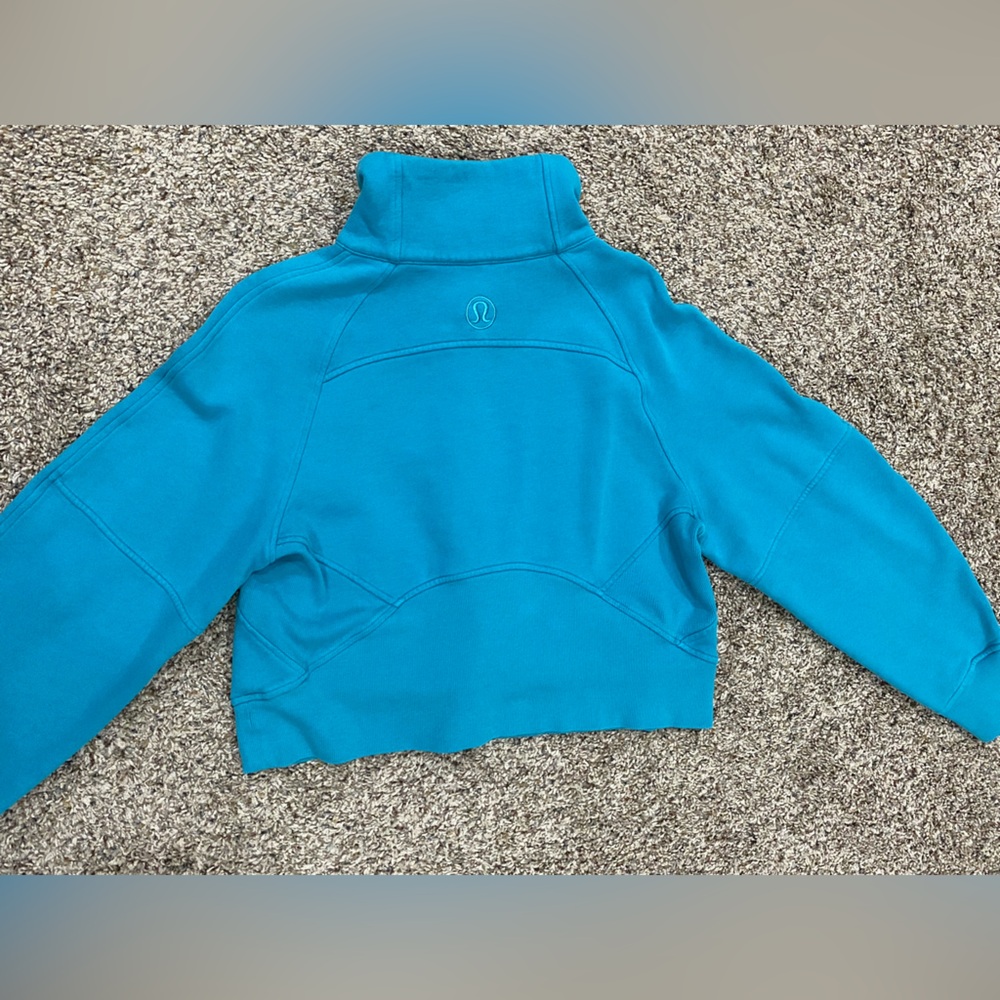 Lululemon Scuba Oversized Funnel Neck Half Zip (Oceanic Color) Xsmall/Small - Picture 7 of 9